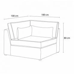 Canapé Modulable BOBOCHIC - Angle Pour Canapé Modulable SARAH Blanc - Blanc 9 Canapé Modulable BOBOCHIC - Angle Pour Canapé Modulable SARAH Blanc - Blanc -BOBOCHIC Soldes 2022 62487633 4