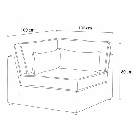 Canapé Modulable BOBOCHIC - Angle Pour Canapé Modulable SARAH Blanc - Blanc 6 Canapé Modulable BOBOCHIC - Angle Pour Canapé Modulable SARAH Blanc - Blanc â Image 4
