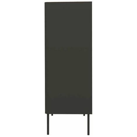 Buffets BOBOCHIC - Buffet 4 Portes 90 Cm HAMPTON Gris Foncé - Gris Foncé 5 Buffets BOBOCHIC - Buffet 4 Portes 90 Cm HAMPTON Gris Foncé - Gris Foncé – Image 3