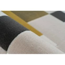 Tapis BOBOCHIC - Tapis Fabrication Artisanale LUCIO Motif Contemporain - Crème -BOBOCHIC Soldes 2022 62487792 4