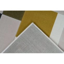 Tapis BOBOCHIC - Tapis Fabrication Artisanale LUCIO Motif Contemporain - Crème -BOBOCHIC Soldes 2022 62487792 5