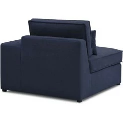 Canapé Modulable BOBOCHIC - Chauffeuse 1 Place Avec Accoudoir Pour Canapé Modulable SARAH Angle Droit Bleu Marine - Bleu Marine -BOBOCHIC Soldes 2022 62612445 3