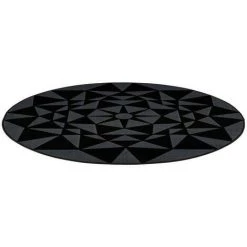 Tapis BOBOCHIC - Tapis Poils Courts YOUMKA Motif Contemporain - Gris