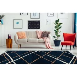 Tapis BOBOCHIC - Tapis Poils Courts KRISTA Motif Contemporain - Bleu 8 Tapis BOBOCHIC - Tapis Poils Courts KRISTA Motif Contemporain - Bleu -BOBOCHIC Soldes 2022 62612924 2