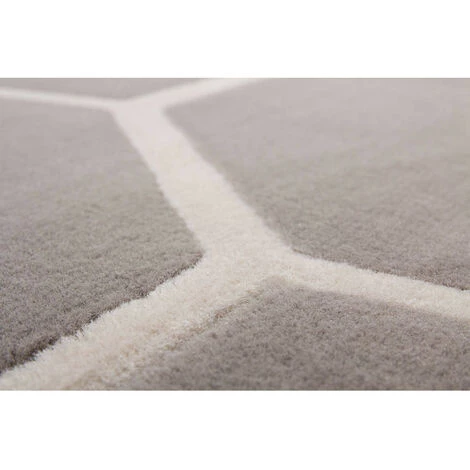 Tapis BOBOCHIC - Tapis Poils Courts IRMA Motif Graphique - Taupe 6 Tapis BOBOCHIC - Tapis Poils Courts IRMA Motif Graphique - Taupe – Image 4