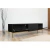 Meubles TV BOBOCHIC - Meuble TV 200 Cm KASHA Pieds Or Noir - Noir -BOBOCHIC Soldes 2022 62613288 1