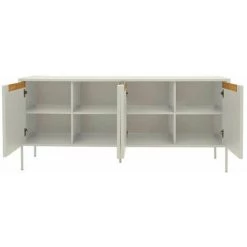 Buffets BOBOCHIC - Buffet 4 Portes 175 Cm HAMPTON Blanc - Blanc -BOBOCHIC Soldes 2022 62614171 5