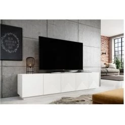 Meubles TV BOBOCHIC - Meuble TV 200 Cm ALICE Blanc Mat - Blanc Mat -BOBOCHIC Soldes 2022 62618094 3