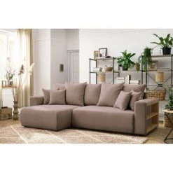 Canapés D'angle Convertibles BOBOCHIC - Canapé D'angle Convertible Réversible Coffre Tablette ENVY Tissu Rose - Rose 8 Canapés D'angle Convertibles BOBOCHIC - Canapé D'angle Convertible Réversible Coffre Tablette ENVY Tissu Rose - Rose -BOBOCHIC Soldes 2022 62618195 2