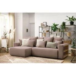 Canapés D'angle Convertibles BOBOCHIC - Canapé D'angle Convertible Réversible Coffre Tablette ENVY Tissu Rose - Rose 9 Canapés D'angle Convertibles BOBOCHIC - Canapé D'angle Convertible Réversible Coffre Tablette ENVY Tissu Rose - Rose -BOBOCHIC Soldes 2022 62618195 3