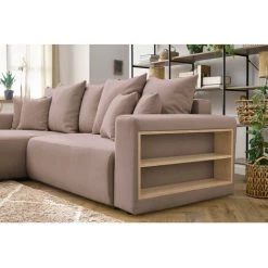 Canapés D'angle Convertibles BOBOCHIC - Canapé D'angle Convertible Réversible Coffre Tablette ENVY Tissu Rose - Rose 10 Canapés D'angle Convertibles BOBOCHIC - Canapé D'angle Convertible Réversible Coffre Tablette ENVY Tissu Rose - Rose -BOBOCHIC Soldes 2022 62618195 4