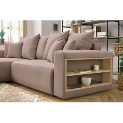 Canapés D'angle Convertibles BOBOCHIC - Canapé D'angle Convertible Réversible Coffre Tablette ENVY Tissu Rose - Rose 11 Canapés D'angle Convertibles BOBOCHIC - Canapé D'angle Convertible Réversible Coffre Tablette ENVY Tissu Rose - Rose -BOBOCHIC Soldes 2022 62618195 5