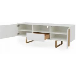 Meubles TV BOBOCHIC - Meuble TV 177 Cm BROOKA Chêne Et Blanc - Chêne Et Blanc -BOBOCHIC Soldes 2022 62633265 2