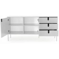 Buffets BOBOCHIC - Buffet Haut 2 Portes 170 Cm KORY Blanc - Blanc -BOBOCHIC Soldes 2022 62633340 4