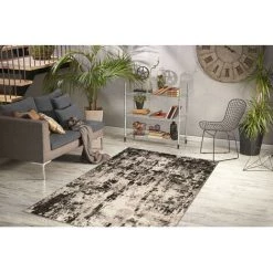 Tapis BOBOCHIC - Tapis Poils Courts SANTOR Motif Vintage - Crème -BOBOCHIC Soldes 2022 62633540 2