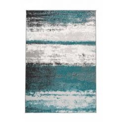 Tapis BOBOCHIC - Tapis Fabrication Artisanale LUCIO Motif Contemporain - Bleu -BOBOCHIC Soldes 2022 62633610 3