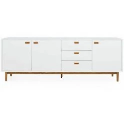 Buffets BOBOCHIC - Buffet 3 Portes 230 Cm KIARA Blanc -BOBOCHIC Soldes 2022 62633672 3