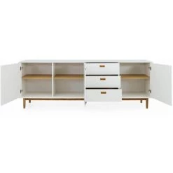Buffets BOBOCHIC - Buffet 3 Portes 230 Cm KIARA Blanc -BOBOCHIC Soldes 2022 62633672 4
