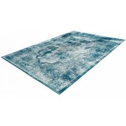 Tapis BOBOCHIC - Tapis Poil Court Rectangulaire ANASTASIA Motif Vintage 160x230 Bleu - Bleu -BOBOCHIC Soldes 2022 63406528 4