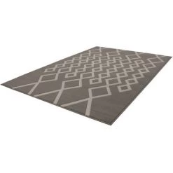 Tapis BOBOCHIC - Tapis Fabrication Artisanale IGLI Motif Contemporain - Taupe