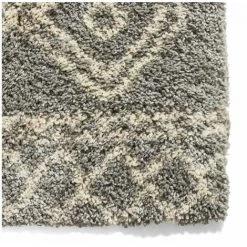 Tapis BOBOCHIC - Tapis Shaggy YAID Motif Berbère 120x170 Gris - Gris -BOBOCHIC Soldes 2022 63415448 4
