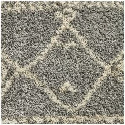 Tapis BOBOCHIC - Tapis Shaggy YAID Motif Berbère 120x170 Gris - Gris -BOBOCHIC Soldes 2022 63415448 5