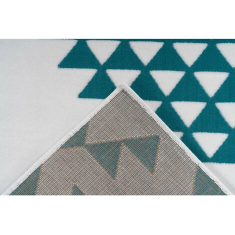 Tapis BOBOCHIC - Tapis Poils Courts ZIKA Motif Ethnique - Blanc 7 Tapis BOBOCHIC - Tapis Poils Courts ZIKA Motif Ethnique - Blanc – Image 5