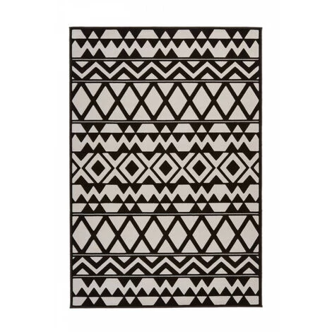 Tapis BOBOCHIC - Tapis Poils Courts SAFI Motif Ethnique - Marron 5 Tapis BOBOCHIC - Tapis Poils Courts SAFI Motif Ethnique - Marron – Image 3