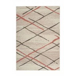 Tapis BOBOCHIC - Tapis Poils Courts KRISTA Motif Contemporain - Crème -BOBOCHIC Soldes 2022 63416795 3