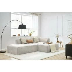 Canapé D'angle Fixe BOBOCHIC - Canapé D'angle Fixe MEGEVE Tissu Texturé Angle Droit Beige - Beige 9 Canapé D'angle Fixe BOBOCHIC - Canapé D'angle Fixe MEGEVE Tissu Texturé Angle Droit Beige - Beige -BOBOCHIC Soldes 2022 63417119 3