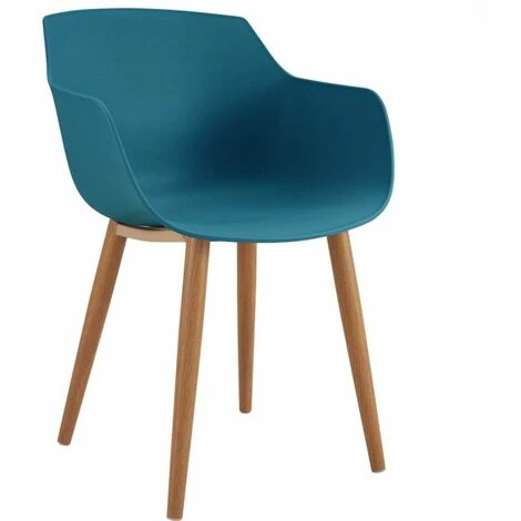 Chaise Et Fauteuil De Table BOBOCHIC - Lot De 4 Chaises De Table PRINS Bleu Canard - Bleu Canard 3 Chaise Et Fauteuil De Table BOBOCHIC - Lot De 4 Chaises De Table PRINS Bleu Canard - Bleu Canard