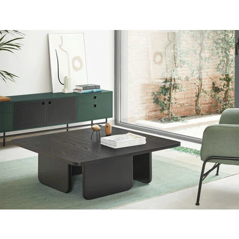 Tables Basses BOBOCHIC - Table Basse 100 Cm ARQ Noir - Noir 3 Tables Basses BOBOCHIC - Table Basse 100 Cm ARQ Noir - Noir
