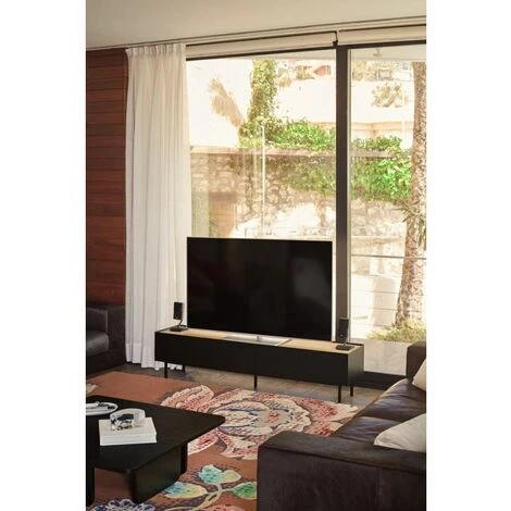 Tables Basses BOBOCHIC - Table Basse 100 Cm ARQ Noir - Noir 7 Tables Basses BOBOCHIC - Table Basse 100 Cm ARQ Noir - Noir – Image 5