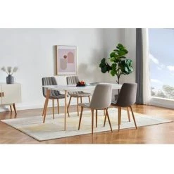 Chaise Et Fauteuil De Table BOBOCHIC - Lot De 2 Chaises De Table LIMY Gris Clair - Gris Clair 9 Chaise Et Fauteuil De Table BOBOCHIC - Lot De 2 Chaises De Table LIMY Gris Clair - Gris Clair -BOBOCHIC Soldes 2022 63560688 3