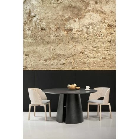 Table à Manger BOBOCHIC - Table à Manger 137 Cm CEP 137 Noir - Noir 4 Table à Manger BOBOCHIC - Table à Manger 137 Cm CEP 137 Noir - Noir – Image 2