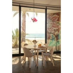 Table à Manger BOBOCHIC - Table à Manger Ronde JUNCO 120cm Bois Clair - Bois Clair -BOBOCHIC Soldes 2022 63560766 3