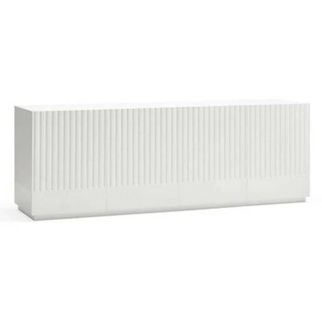 Buffets BOBOCHIC - Buffet 4 Portes 200 Cm DORIC Blanc - Blanc 3 Buffets BOBOCHIC - Buffet 4 Portes 200 Cm DORIC Blanc - Blanc