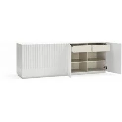 Buffets BOBOCHIC - Buffet 4 Portes 200 Cm DORIC Blanc - Blanc 10 Buffets BOBOCHIC - Buffet 4 Portes 200 Cm DORIC Blanc - Blanc -BOBOCHIC Soldes 2022 63560872 4