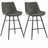 Tabouret De Bar BOBOCHIC - Lot De 2 Tabourets De Bar 67 Cm SAMUEL Marron Foncé - Marron Foncé -BOBOCHIC Soldes 2022 63563049 1