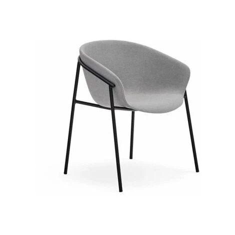 Chaise Et Fauteuil De Table BOBOCHIC - Lot De 2 Chaises HUG Gris Clair - Gris Clair 7 Chaise Et Fauteuil De Table BOBOCHIC - Lot De 2 Chaises HUG Gris Clair - Gris Clair – Image 5