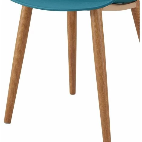 Chaise Et Fauteuil De Table BOBOCHIC - Lot De 2 Chaises De Table PRINS Bleu Canard - Bleu Canard 7 Chaise Et Fauteuil De Table BOBOCHIC - Lot De 2 Chaises De Table PRINS Bleu Canard - Bleu Canard – Image 5