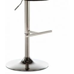Tabouret De Bar BOBOCHIC - Lot De 2 Tabourets De Bar 62 - 82 Cm LYSI Pieds Métal Chromé Gris Anthracite - Gris Anthracite -BOBOCHIC Soldes 2022 63564475 4