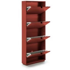 Meubles à Chaussures BOBOCHIC - Meuble à Chaussures 4 Portes LILA Rouge - Rouge 10 Meubles à Chaussures BOBOCHIC - Meuble à Chaussures 4 Portes LILA Rouge - Rouge -BOBOCHIC Soldes 2022 63564483 4