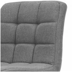 Tabouret De Bar BOBOCHIC - Lot De 2 Tabourets De Bar 82 Cm EVAN Simili Cuir Gris Clair -BOBOCHIC Soldes 2022 63564490 3