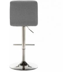 Tabouret De Bar BOBOCHIC - Lot De 2 Tabourets De Bar 82 Cm EVAN Simili Cuir Gris Clair -BOBOCHIC Soldes 2022 63564490 5