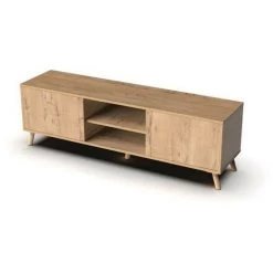 Meubles TV BOBOCHIC - Meuble TV 160 Cm OTTO Imitation Chêne Chêne Artisan - Chêne Artisan -BOBOCHIC Soldes 2022 63564501 3