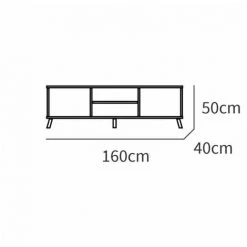 Meubles TV BOBOCHIC - Meuble TV 160 Cm OTTO Imitation Chêne Chêne Artisan - Chêne Artisan -BOBOCHIC Soldes 2022 63564501 4
