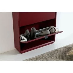 Meubles à Chaussures BOBOCHIC - Meuble à Chaussures 3 Portes LILA Rouge - Rouge -BOBOCHIC Soldes 2022 63564522 3