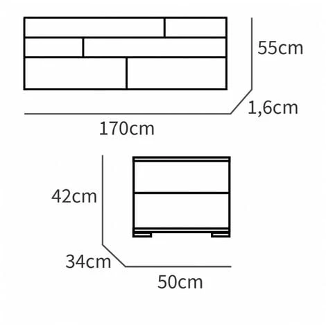 Tête De Lit BOBOCHIC - Tête De Lit Avec Chevet 160cm ENORA Noir - Noir 7 Tête De Lit BOBOCHIC - Tête De Lit Avec Chevet 160cm ENORA Noir - Noir â Image 5