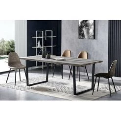 Chaise Et Fauteuil De Table BOBOCHIC - Lot De 2 Chaises De Table NATI Marron - Marron -BOBOCHIC Soldes 2022 63564654 3